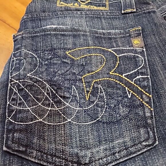 Rock & Republic Men Button Fly Jeans 38x30 Good Used Condition - Picture 12 of 16